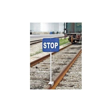 Accuform RAILROAD CLAMP SIGN STOP CAR LOADING FRR954BU